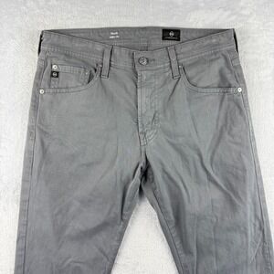 Adriano Goldschmied Pants Mens 31x32* Gray Tellis Modern Slim Stretch 5 Pocket